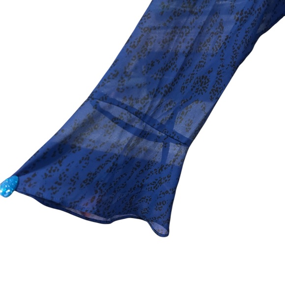 Penningtons Blue Ruffle Blouse - Picture 3 of 5